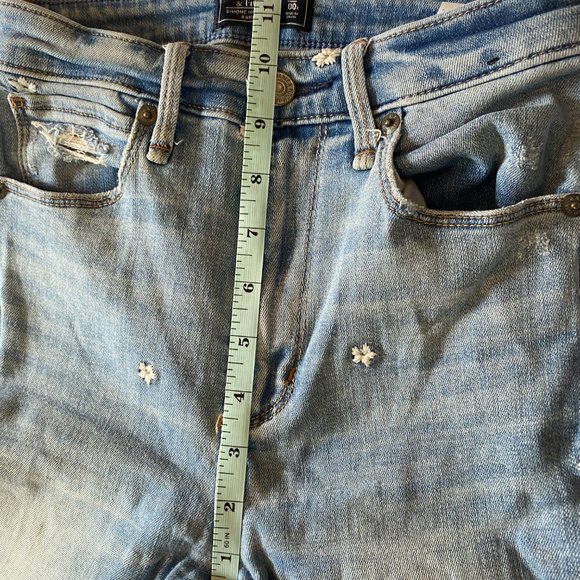 Abercrombie & Fitch Embroidered Simone High Rise Ankle Skinny Jeans - Picture 5 of 6